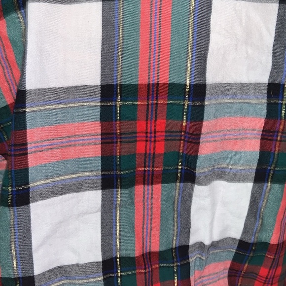 Victoria’s Secret plaid flannel romper size large. 3/4 sleeve super cute comfy. - Picture 6 of 14